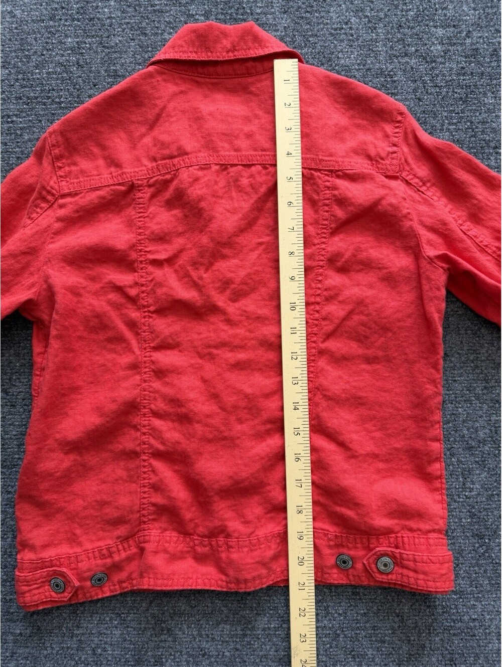 JNY Jones New York 100% Linen Jacket Natural Fibers Layers Fall Spring Casual S - Picture 11 of 15